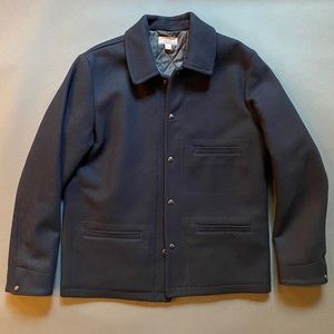 Wallace and Barnes x J Crew Collab Navy Wool Pea Coat